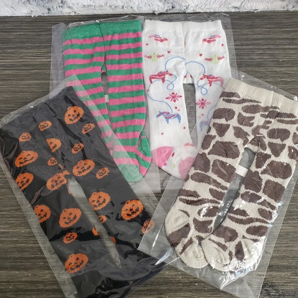 Doll Tights Lot Of 4 - Fits 18